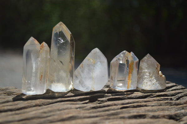 Polised Mixed Selection of Quartz Crystals x 35 from Madagascar