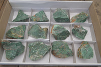 Natural Swazi Jade Cobbed Specimens x 12 from Swaziland