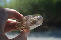 Polished Smokey Quartz Crystal Poiny-Prisms x 6 From Madagascar