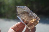 Polished Smokey Quartz Crystal Poiny-Prisms x 6 From Madagascar