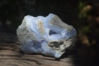 Natural Blue Lace Agate Geode Specimens x 7 From Nsanje, Malawi