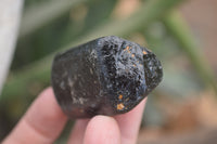 Natural Alluvial Schorl Black Tourmaline Crystals x 17 From Zimbabwe