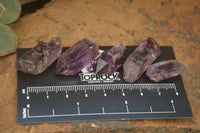 Natural Smokey Window Amethyst Crystals x 70 From Chiredzi, Zimbabwe