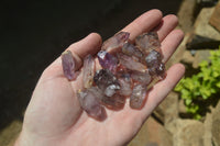 Natural Smokey Window Amethyst Crystals x 70 From Chiredzi, Zimbabwe