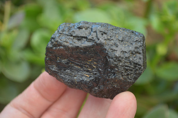 Natural Black Tourmaline Cobbed Specimens x 20 From Zimbabwe