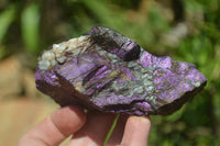 Natural Metallic Purpurite Cobbed Specimens x 6 From Erongo, Namibia