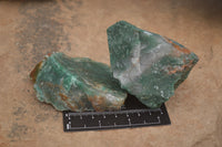 Natural Swazi Jade Cobbed Specimens x 12 from Swaziland