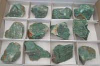 Natural Swazi Jade Cobbed Specimens x 12 from Swaziland