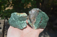 Natural Swazi Jade Cobbed Specimens x 12 from Swaziland