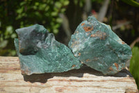 Natural Swazi Jade Cobbed Specimens x 12 from Swaziland