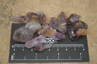 Natural Smokey Window Amethyst Crystals x 0.5 Kg Lot From Chiredzi, Zimbabwe