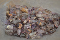 Natural Smokey Window Amethyst Crystals x 0.5 Kg Lot From Chiredzi, Zimbabwe