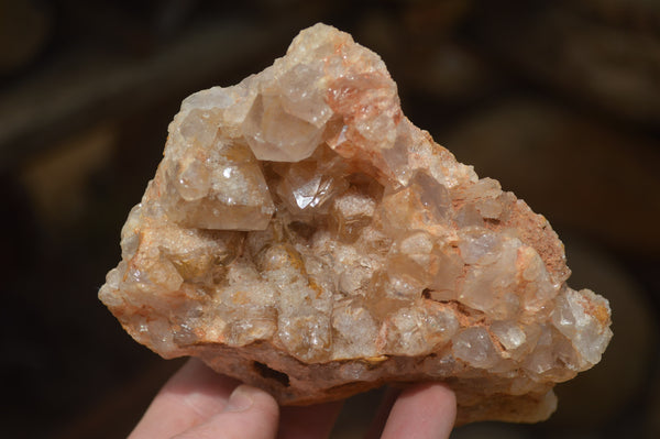 Natural Limonite Quartz Clusters x 5 From Solwezi, Zambia