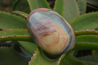 Polished On One Side Polychrome Jasper x 4 From Mahajanga, Madagascar