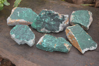 Natural Botryoidal Malachite Specimens x 6 From Tenke Fungurume, Congo