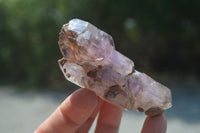 Natural Smokey Window Amethyst Crystals x 6 From Chiredzi, Zimbabwe