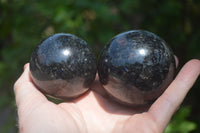 Polished Iolite Spheres x 4 From Madagascar