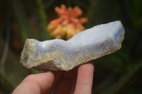 Natural Blue Lace Agate Geode Specimens x 6 From Malawi