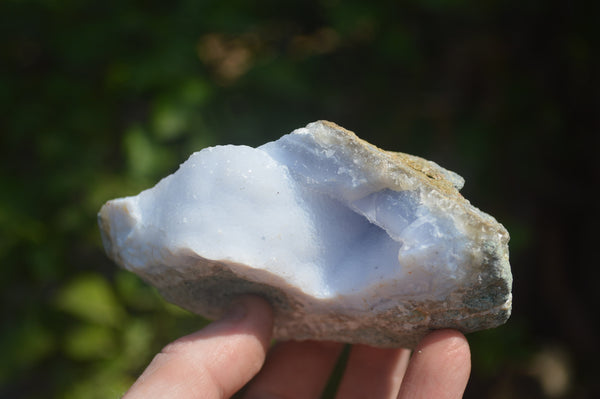 Natural Blue Lace Agate Geode Specimens x 6 From Malawi