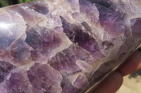 Polished Smokey Chevron Amethyst Standing Free Form x 1 From Madagascar