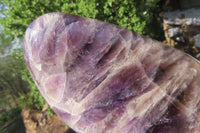 Polished Smokey Chevron Amethyst Standing Free Form x 1 From Madagascar