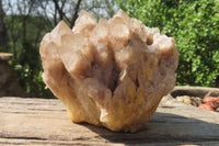 Natural Cascading Smokey Quartz Clusters x 2 From Luena, Congo