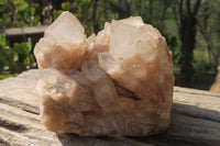 Natural Cascading Smokey Quartz Clusters x 2 From Luena, Congo