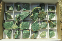 Natural Jade Cobbed Specimens x 24 From Swaziland