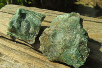 Natural Jade Cobbed Specimens x 24 From Swaziland