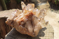 Natural Cascading Smokey Citrine Quartz Cluster x 1 From Luena, Congo