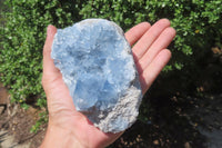 Natural Celestite Geode Specimens x 2 From Sakoany, Madagascar