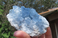 Natural Celestite Geode Specimens x 2 From Sakoany, Madagascar