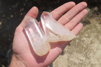 Polished Clear Quartz Crystals x 12 From Madagascar