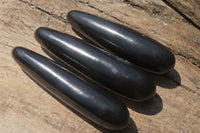 Polished Black Basalt Massage Wands x 12 From Madagascar