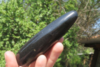 Polished Black Basalt Massage Wands x 12 From Madagascar