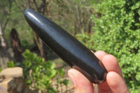 Polished Black Basalt Massage Wands x 12 From Madagascar