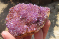 Natural Amethystos Amethyst Plates x 6 From Kwaggafontein, South Africa