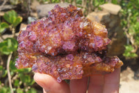 Natural Amethystos Amethyst Plates x 6 From Kwaggafontein, South Africa