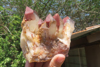 Natural Red Hematoid Quartz Specimens x 2 From Karoi, Zimbabwe