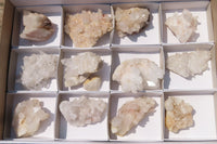 Natural Mixed Quartz Clusters x 12 From Madagascar