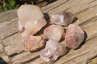 Natural Red Hematoid Quartz Crystals x 12 From Madagascar