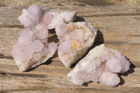 Natural Amethyst Spirit Quartz Clusters x 4 From Boekenhouthoek, South Africa