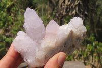 Natural Amethyst Spirit Quartz Clusters x 4 From Boekenhouthoek, South Africa