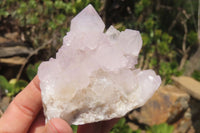 Natural Amethyst Spirit Quartz Clusters x 4 From Boekenhouthoek, South Africa