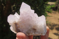 Natural Amethyst Spirit Quartz Clusters x 4 From Boekenhouthoek, South Africa