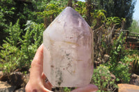 Polished Smokey Amethyst Window Quartz Crystal x 1 From Akansobe, Madagascar