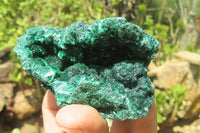 Natural Silky Malachite Specimens x 6 From Kasompe, Congo