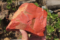 Natural Red Jasper Specimens x 2 From Northern Cape, South Africa