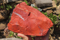 Natural Red Jasper Specimens x 2 From Northern Cape, South Africa