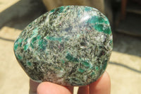 Polished Emerald Chamesite In Matrix Free Forms x 6 From Mutoko, Zimbabwe